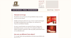 Desktop Screenshot of evropaspa.com